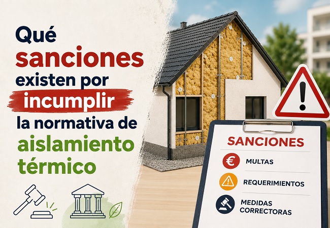 Qué sanciones existen por incumplir la normativa de aislamiento térmico